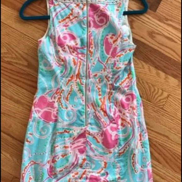 Lilly Pulitzer Jellyfish Dress Shift Dress Size 4 - Picture 8 of 8